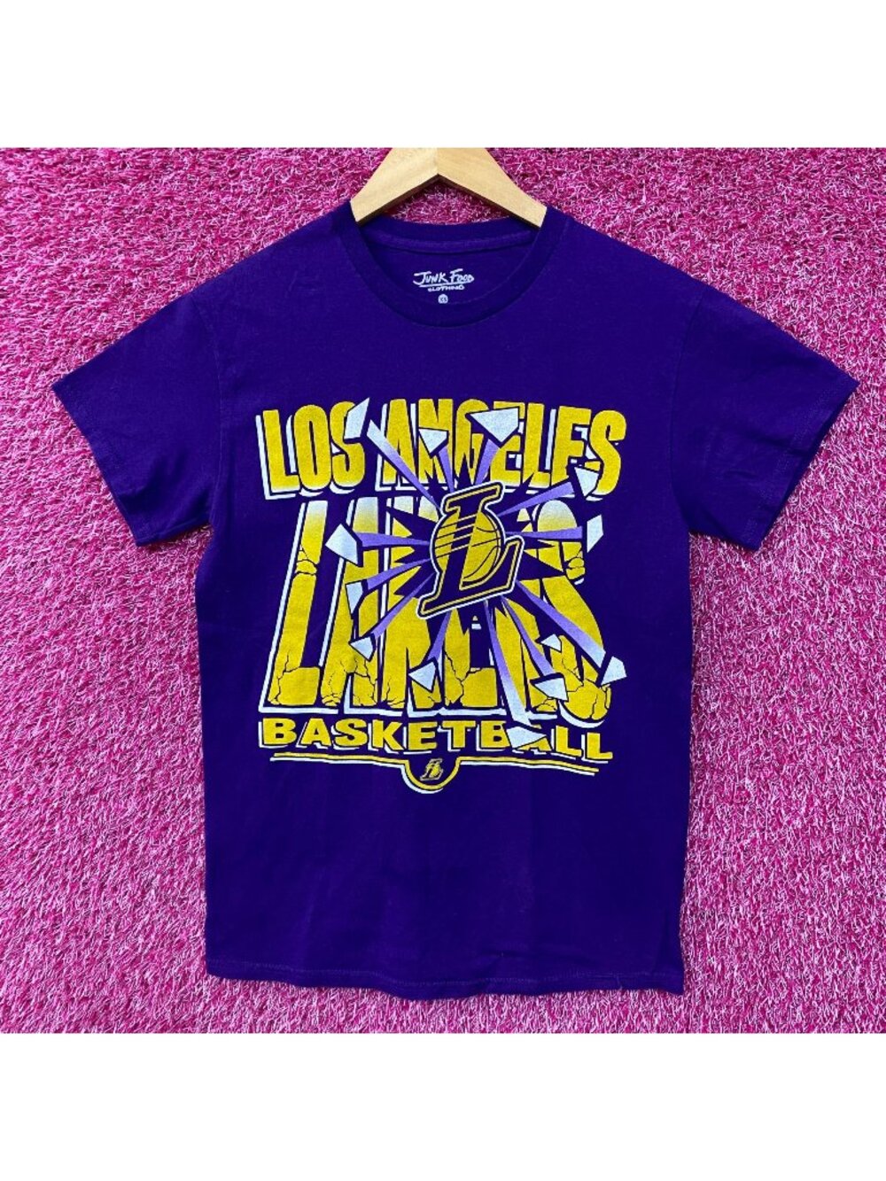 Junk Food Los Angeles Lakers Break Through Graphic T-Shirt XS